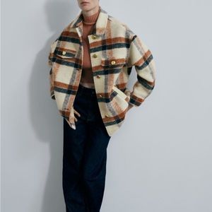 Zara Plaid Overshirt Shacket